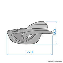 Dimensão - Bebê Conforto Pebble 360 com Base FamilyFix 360